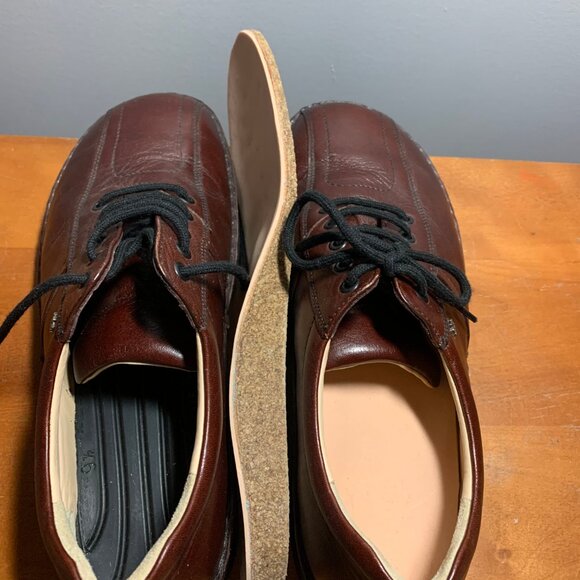 Mens 8.5 Finn Comfort Teak Designer Leather Shoes - Picture 5 of 9